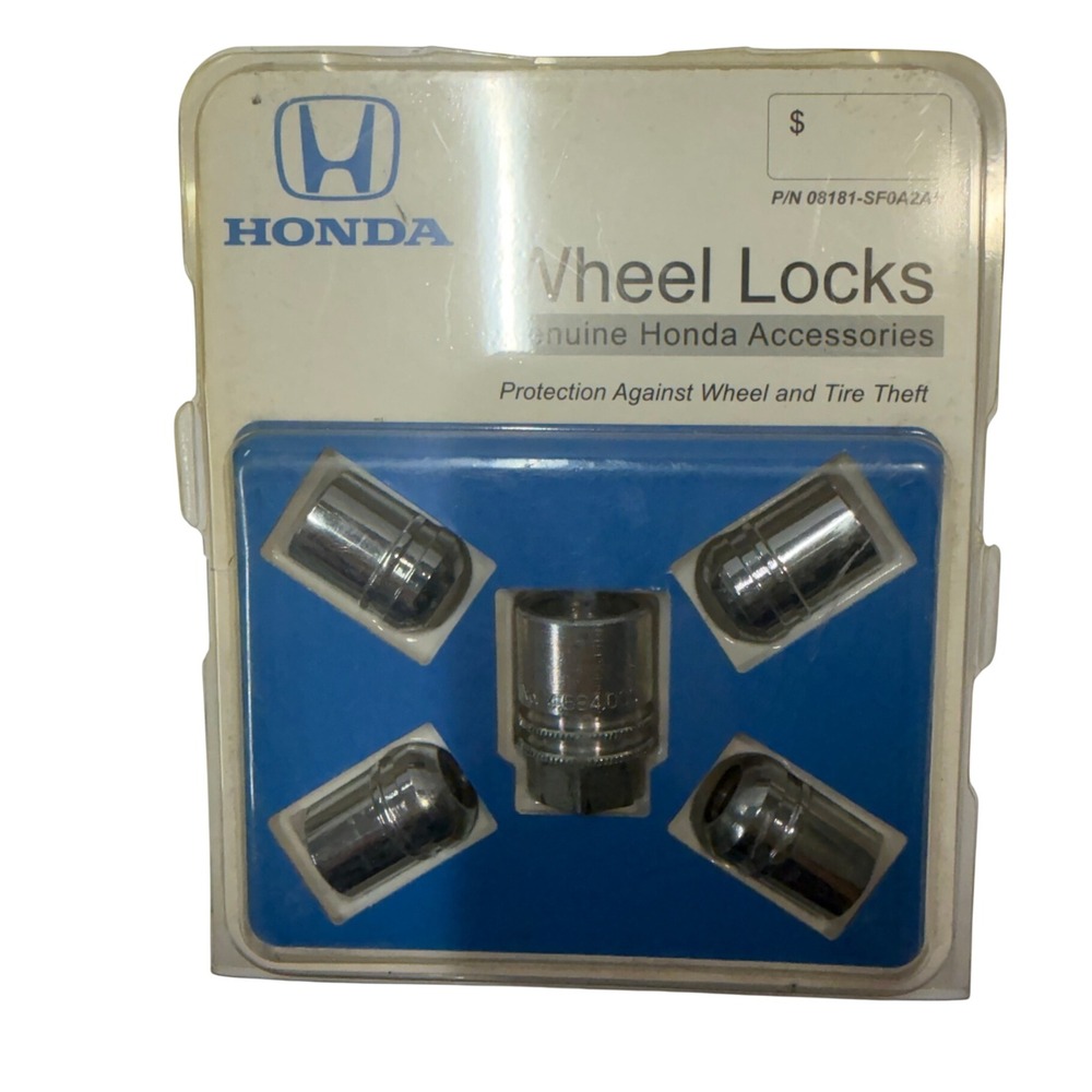 Genuine Honda Wheel Locks Set of 4 with Key